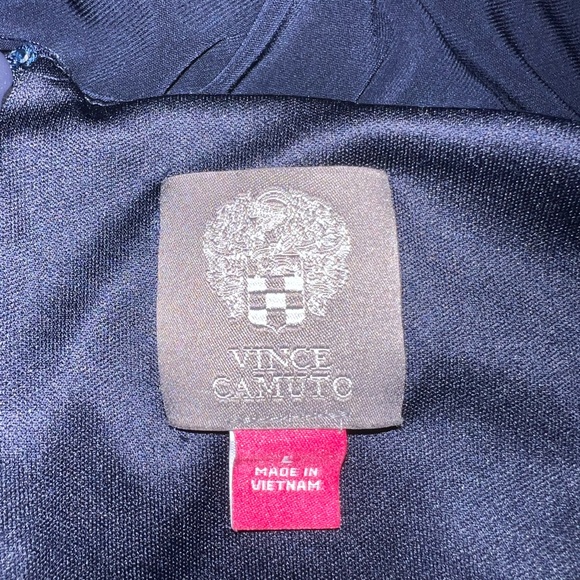 Vince Camino Women’s Wide Leg Blue Jumpsuit Sz L Casual Office Church Boho - Picture 10 of 12